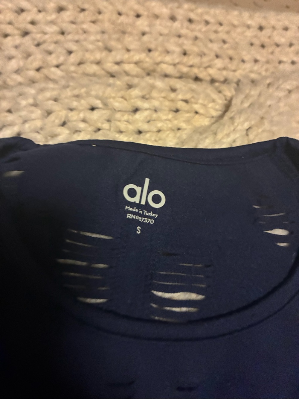 ALO Yoga White Distressed Workout Tank (selling as set ) - Picture 3 of 5